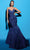 Tarik Ediz 98434 - Strapless Taffeta Evening Gown Special Occasion Dress 0 / Bijou Blue