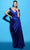 Tarik Ediz 98440 - Off Shoulder Taffeta Evening Gown Special Occasion Dress 0 / Royal Blue