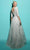Tarik Ediz 98454 - Beaded Feather Fringe A-line Gown Evening Dresses