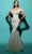 Tarik Ediz 98473 - Feather Detailed Off-Shoulder Gown Ball Gowns 0 / Vanilla