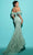 Tarik Ediz 98473 - Feather Detailed Off-Shoulder Gown Ball Gowns