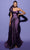 Tarik Ediz 98477 - Draped Asymmetrical Evening Gown Special Occasion Dress 0 / Lavender