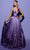 Tarik Ediz 98480 - V-Neck A-Line Prom Dress Prom Dresses 0 / Lavender