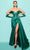 Tarik Ediz 98496 - Strapless Taffeta Evening Gown Special Occasion Dress 0 / Emerald