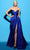 Tarik Ediz 98496 - Strapless Taffeta Evening Gown Special Occasion Dress 0 / Royal Blue