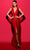 Tarik Ediz 98497 - Twist Style Evening Gown with Slit Special Occasion Dress 0 / Red