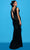 Tarik Ediz 98497 - Twist Style Evening Gown with Slit Special Occasion Dress
