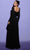 Tarik Ediz 98502 - Long Sleeve Beaded Accent Prom Gown Evening Dresses