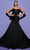 Tarik Ediz 98508 - Bow Trumpet Evening Gown Special Occasion Dress 0 / Black