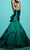 Tarik Ediz 98508 - Bow Trumpet Evening Gown Special Occasion Dress 0 / Emerald