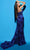 Tarik Ediz 98543 - Sleeveless Off-Shoulder Ruched Sheath Gown Prom Dresses