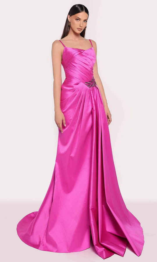 Tarik Ediz 98756 - Spaghetti Strap Braided Gown