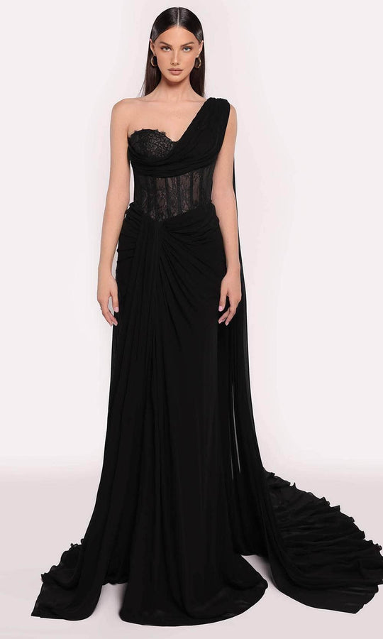 Tarik Ediz 98772 - One Shoulder Evening Gown