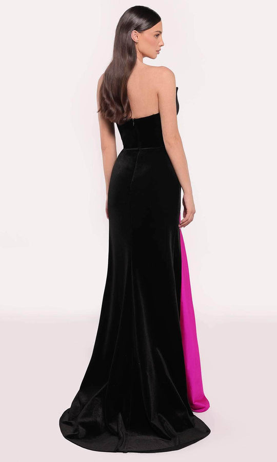 Tarik Ediz 98794 - Two Toned Bow Gown