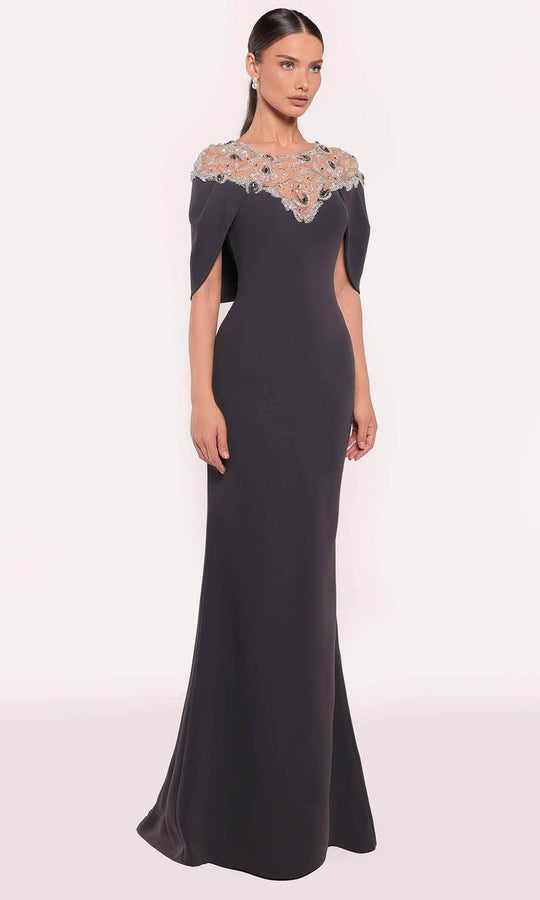 Tarik Ediz 98805 - Beaded Yoke Long Gown
