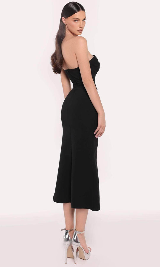 Tarik Ediz 98838 - Tea Length Strapless Dress