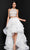 Terani Couture - 1811P5703 Two Piece Embellished High Low Dress Prom Dresses 00 / Ivory Nude