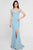 Terani Couture 1813B5185 - Cold Shoulder Evening Gown with Slit Evening Dresses 4 / Wine