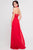 Terani Couture 1813B5193 - Cross Halter Long Gown Evening Dresses 4 / Red