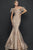 Terani Couture 1921E0136 - Off Shoulder Mermaid Evening Gown Evening Dresses 16 / Champagne