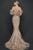 Terani Couture 1921E0136 - Off Shoulder Mermaid Evening Gown Evening Dresses 16 / Champagne
