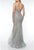 Terani Couture 1921GL0621 - Metallic Trumpet Evening Gown Pageant Dresses 8 / Silver Gold Nude