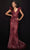 Terani Couture 2011E2060 - Ruffled Plunge Evening Dress Evening Dresses 2 / Rose