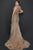 Terani Couture 2011GL2423 - Fringed Trumpet Evening Gown Pageant Dresses 14 / Blush Olive
