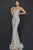 Terani Couture 2011P1067 - Applique Mermaid Prom Dress Evening Dresses 8 / Ivory Nude