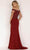 Terani Couture 2221M0381 - Off Shoulder Evening Dress with Slit Evening Dresses 6 / Black