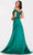 Terani Couture 231P0061 - Cap Sleeve Satin Evening Gown Evening Dresses 12 / Magenta