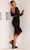 Terani Couture 232C1105 - Knee-Length Fishnet Evening Dress Cocktail Dresses