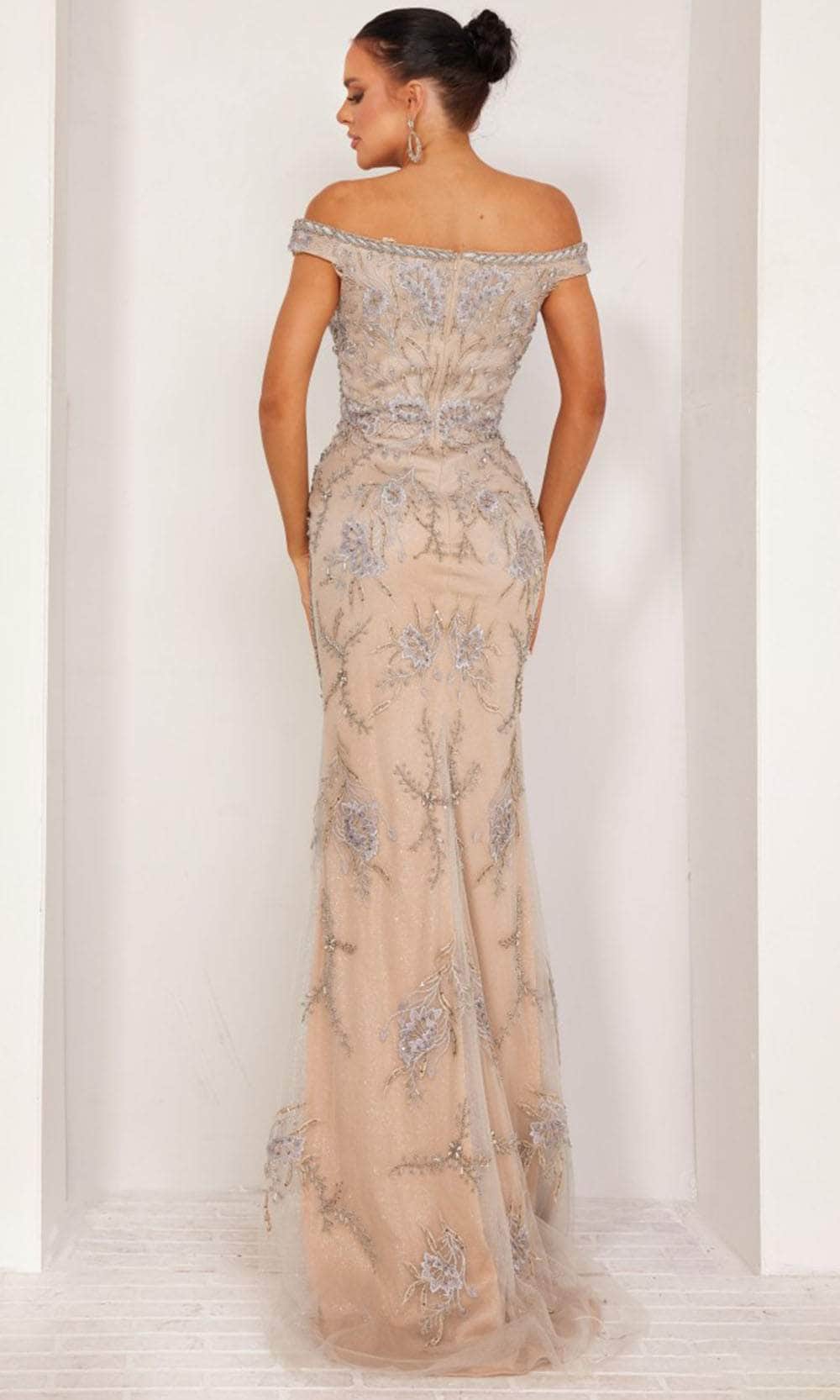 Terani Couture 232E1206 - Long Lace Column Dress