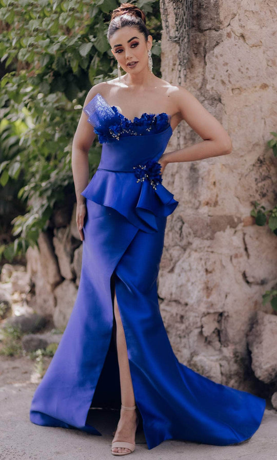 Terani Couture 232E1238 - Embellished Strapless Evening Gown