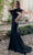 Terani Couture 232E1289 - Ruffled Trim Asymmetric Evening Gown Special Occasion Dress