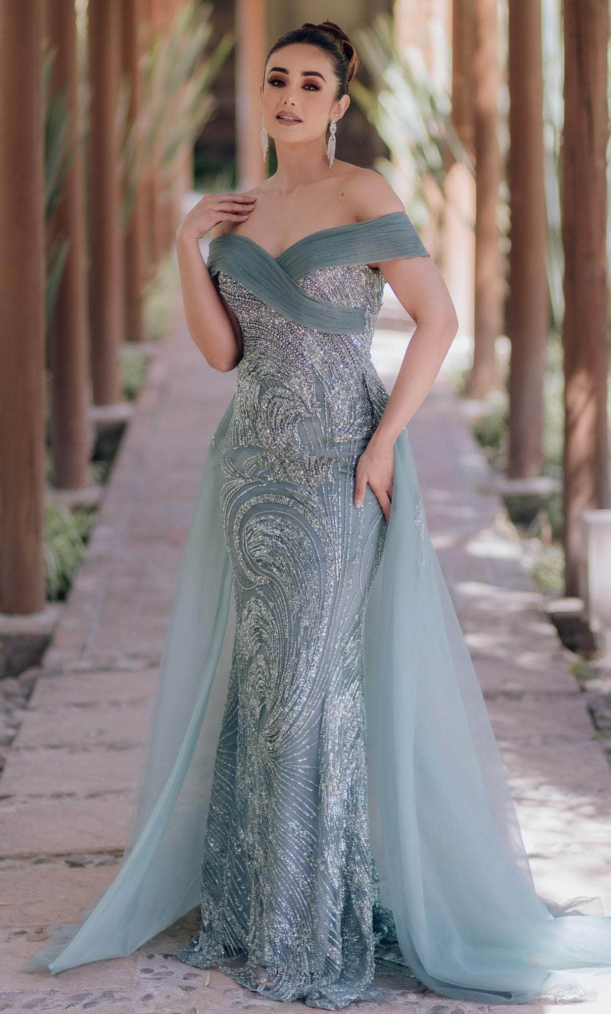 BEAUTIFUL OFF SHOULDER DRESS GGR4193