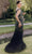Terani Couture 232GL1460 - Beaded Feather Mermaid Evening Gown Special Occasion Dress
