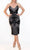 Terani Couture 241C2301 - Bodycon Strapless Tulle Black Silver Column Evening Dress Evening Dresses
