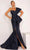 Terani Couture 241E2468 - Applique bow Evening Dress Evening Dresses 00 / Navy