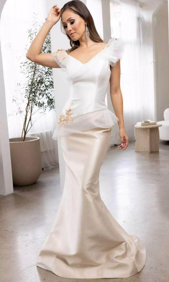 Terani Couture 241E2478 - Floral Embroidery Evening Dress