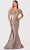 Terani Couture 241E2478 - Floral Embroidery Evening Dress Evening Dresses 00 / Taupe