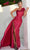 Terani Couture 241E2504 - Ruffled Sheath Evening Dress Special Occasion Dress 00 / Fuchsia