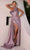 Terani Couture 241E2504 - Ruffled Sheath Evening Dress Special Occasion Dress 00 / Mauve