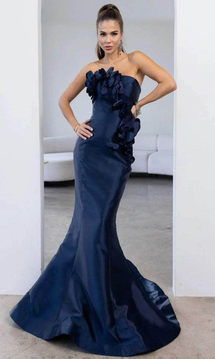 Terani Couture 241E2512 - Strapless Trumpet Prom Dress Prom Dresses 00 / Midnight