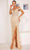 Terani Couture 241GL2677 - Gleaming Bead Embellished Off-Shoulder Evening Dress Evening Dresses 00 / Champagne