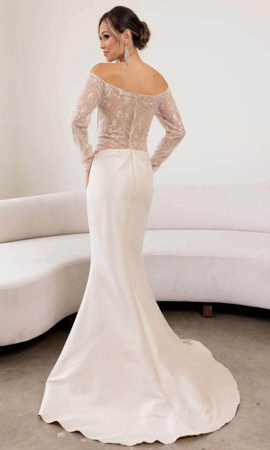 Terani Couture 241M2734 - Long Sleeve Off Shoulder Gown