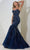 Terani Couture 241P2219 - Sweetheart Beaded Tulle Long Prom Dress Prom Dresses 00 / Navy