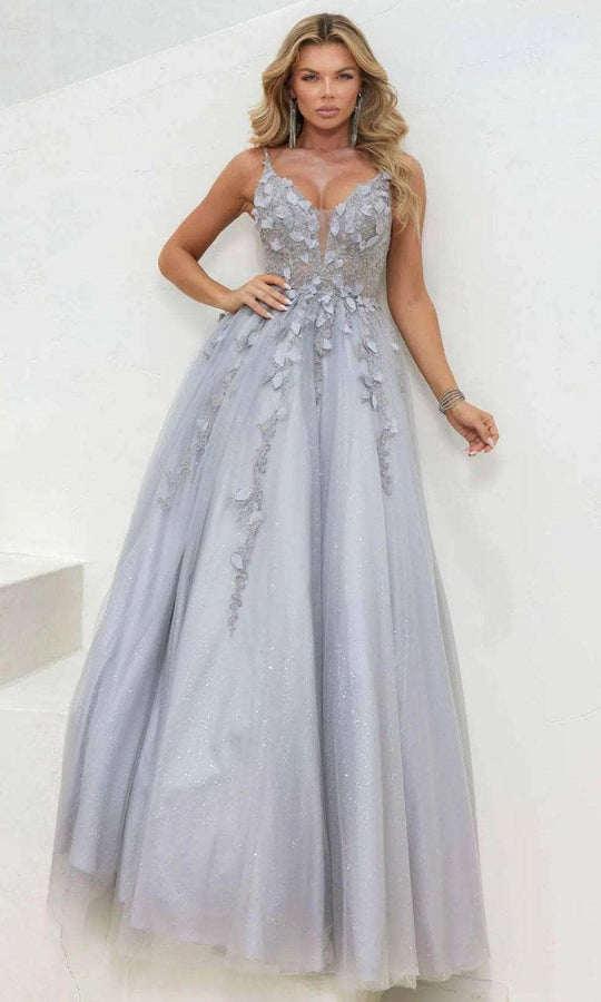 Terani Couture 241P2281 - Beaded Applique Prom Dress