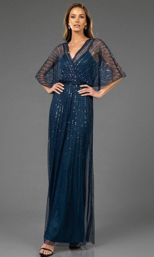 Terani Couture 251M4613 - V-Neck Sequin Evening Gown