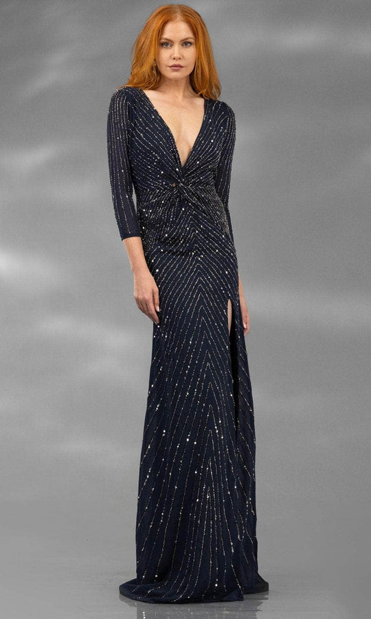Terani Couture 251M4614 - Sequin Embellished Sheath Evening Gown